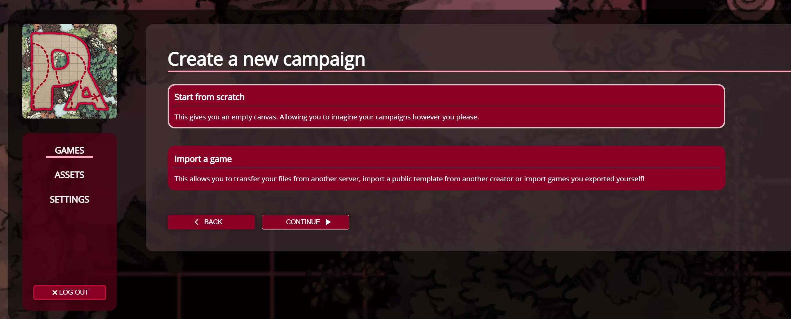 Create Campaign Screen
